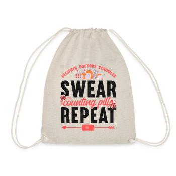 Pharmacy Tech Technician - Drawstring Bag - nature - Front