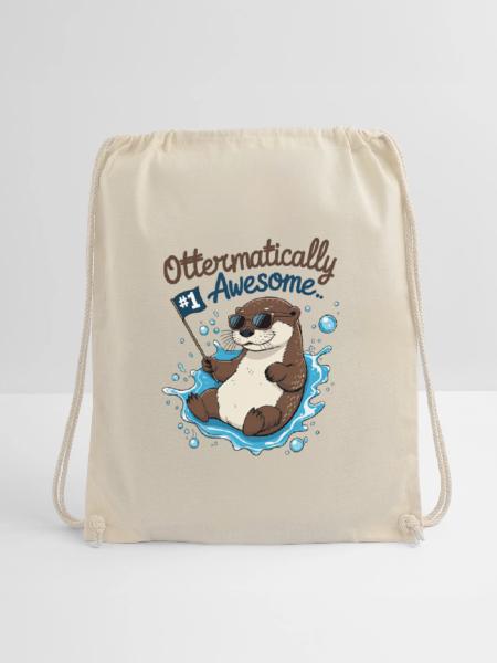 Ottermäßig cool – Lustiger Otter - Turnbeutel - Natur - Vorne