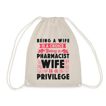 Pharmacy Tech Technician - Drawstring Bag - nature - Front
