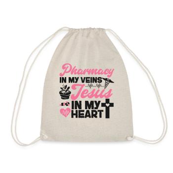 Pharmacy Tech Technician - Drawstring Bag - nature - Front