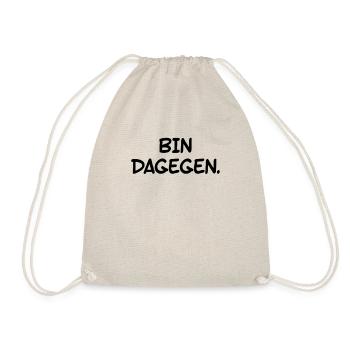 Ich bin dagegen - Pessimistisches fun - Turnbeutel - Natur - Vorne