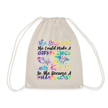 Pharmacy Tech Technician - Drawstring Bag - nature - Front