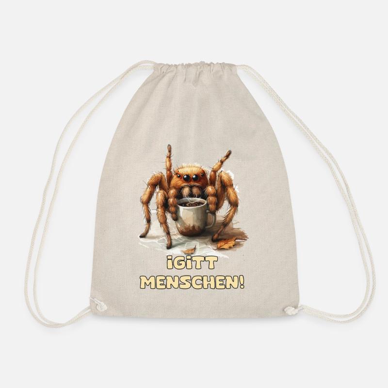 Kaffee Spinnenwitz - Sac de sport léger - nature