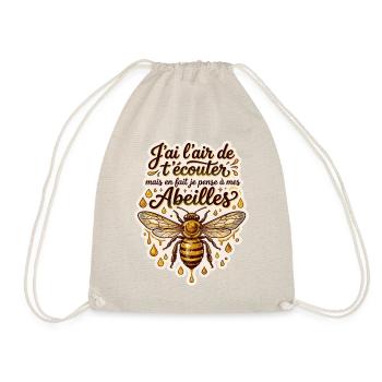 Apiculteur apicultrice abeilles humour apiculture - Sac de sport léger - nature - Devant