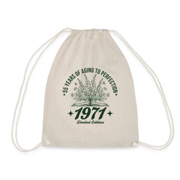 55e anniversaire Fleurs sauvages Vintage 1971 Rétro - Sac de sport léger - nature - Devant