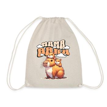 Mama Bara Capybara - Sac de sport léger - nature - Devant
