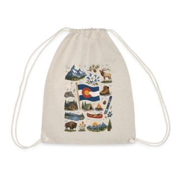 Colorado | Rockies, Outdoor & Freedom - Drawstring Bag - nature - Front