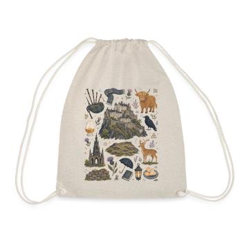 Edinburgh | Highlands, Whisky & Castles - Drawstring Bag - nature - Front