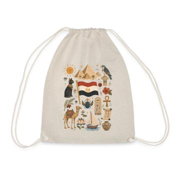 Ägypten | Pyramiden, Nil & Antike - Drawstring Bag - nature - Front