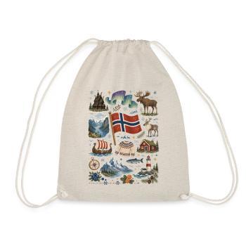 Norway | Fjords, Northern Lights & Vikings - Drawstring Bag - nature - Front