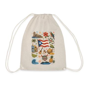 Puerto Rico | Caribbean, Music & Island Feeling - Drawstring Bag - nature - Front