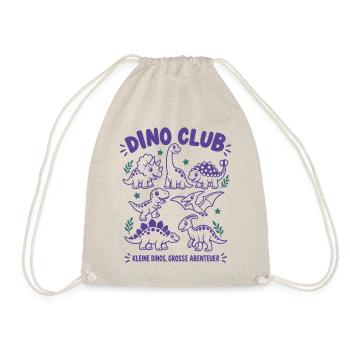 Dino Club – Kleine Dinos, große Abenteuer - Turnbeutel - Natur - Vorne