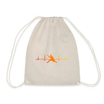 Women's Kung Fu Martial Arts Wushu Kungfu Men - Drawstring Bag - nature - Front