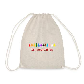Sei einzigartig! LGBTQ - Turnbeutel - Natur - Vorne