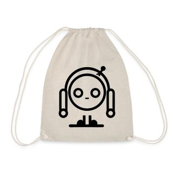 Petit robot - Sac de sport léger - nature - Devant