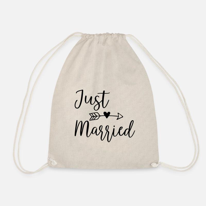 just married - Turnbeutel - Natur