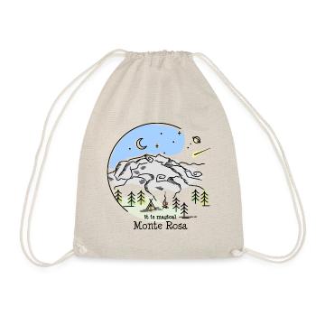 Monte Rosa Tour Hike Trekking Dufourspitze - Drawstring Bag - nature - Front