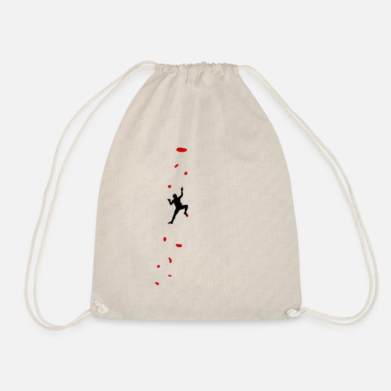 Climbing bouldering climbing gym mountains holiday - Drawstring Bag - nature