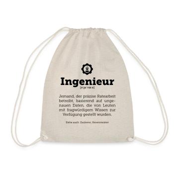 Ingenieur Bedeutung Ingenieurwesen (Geschenk-Idee) - Turnbeutel - Natur - Vorne