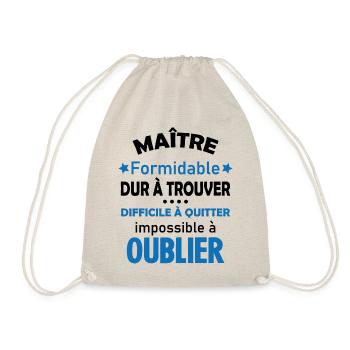 Maître formidable idée cadeau maître d'école - Sac de sport léger - nature - Devant