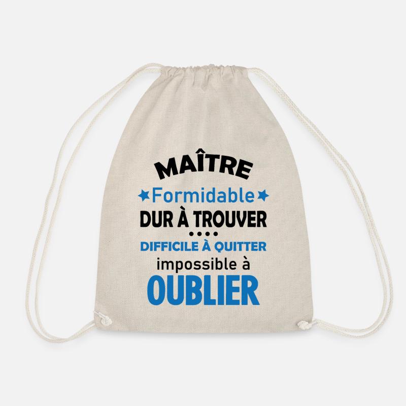 Maître formidable idée cadeau maître d'école - Sac de sport léger - nature