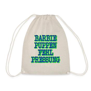 barbiepuppenfehlpressung dunkel - Turnbeutel - Natur - Vorne