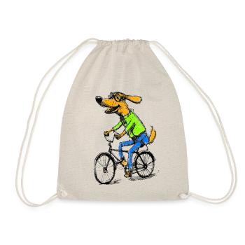 walk or ride dog bike black - Turnbeutel - Natur - Vorne