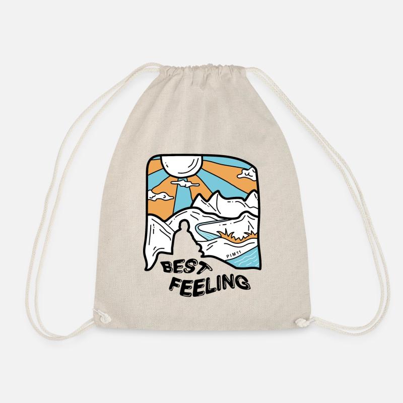 Best Feeling - Drawstring Bag - nature