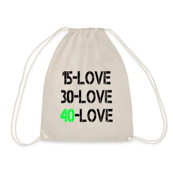 15Amour noir - Sac de sport léger - nature - Devant
