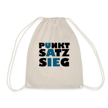 punkt satz sieg schwarz - Turnbeutel - Natur - Vorne