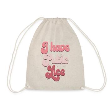 Rainbow Ironic pubic lice humor clothing - Drawstring Bag - nature - Front