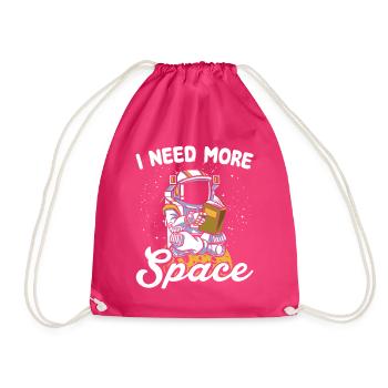 Astronaute Space Humour Espace Personnel T-shirt - Sac de sport léger - fuchsia - Devant
