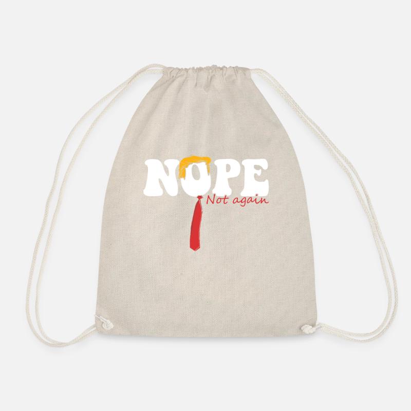 Funny Nope Not Again Satire Apparel - Turnbeutel - Natur