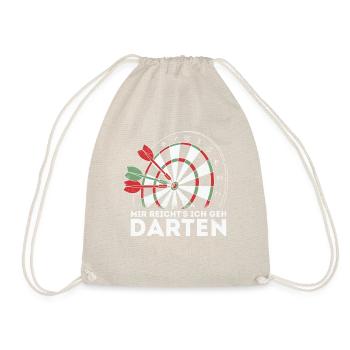 Dart Night Humor Dartboard Design - Drawstring Bag - nature - Front