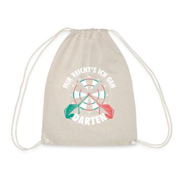 Dart Night Humor Dartboard Design - Drawstring Bag - nature - Front
