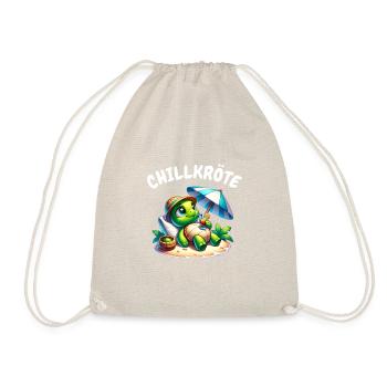 Chill Toad Relaxation & Humor Design - Drawstring Bag - nature - Front