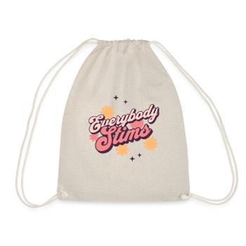 Hippie Neurodiversity Everybody Stims Tee - Turnbeutel - Natur - Vorne
