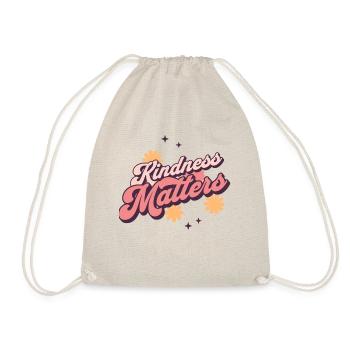 Hippie t-shirt "Kindness Matters Teacher" - Drawstring Bag - nature - Front