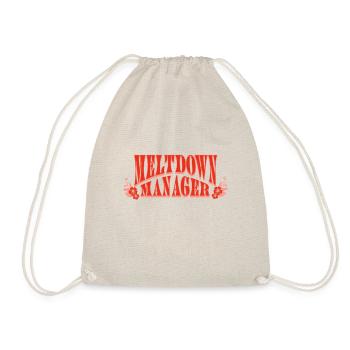 Hippie Meltdown Manager Caregiver Tee - Drawstring Bag - nature - Front