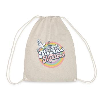 Hippie t-shirt "Kindness Matters Teacher" - Drawstring Bag - nature - Front