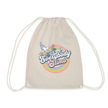 Hippie Neurodiversity Everybody Stims Tee - Turnbeutel - Natur - Vorne