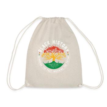Black History Month Honouring & Inspiring Tee - Drawstring Bag - nature - Front