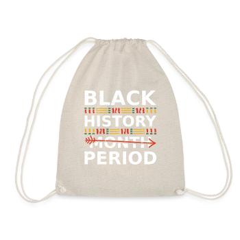 Monat der schBlack History Period Essential Tee - Turnbeutel - Natur - Vorne