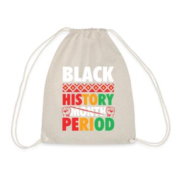 Monat der schBlack History Period Essential Tee - Turnbeutel - Natur - Vorne