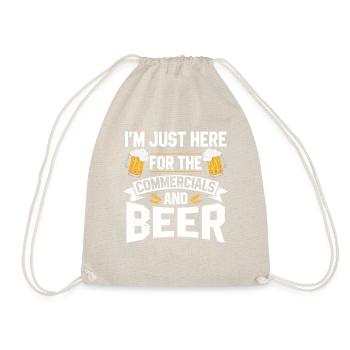 Publicités de la mi-temps et bière T-shirt - Sac de sport léger - nature - Devant