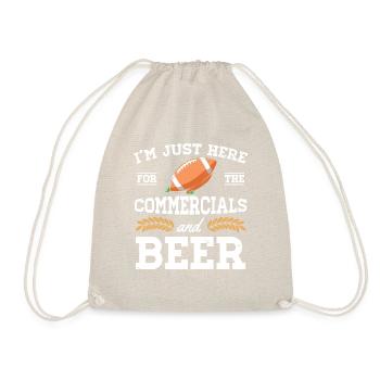 Publicités de la mi-temps et bière T-shirt - Sac de sport léger - nature - Devant