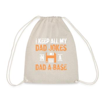 Dad Jokes Database Retro-t-shirt - Turnbeutel - Natur - Vorne