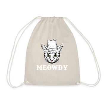T-shirt cowboy chat miaoussé drôle - Sac de sport léger - nature - Devant