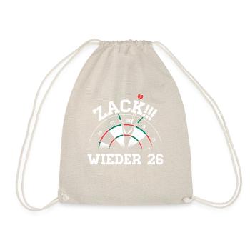 Dart Player Humor Zack 26 Tee - Sac de sport léger - nature - Devant