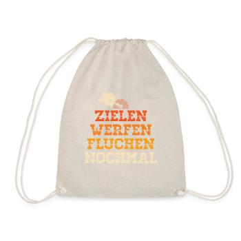 Dart Cycle Humor Tee - Drawstring Bag - nature - Front